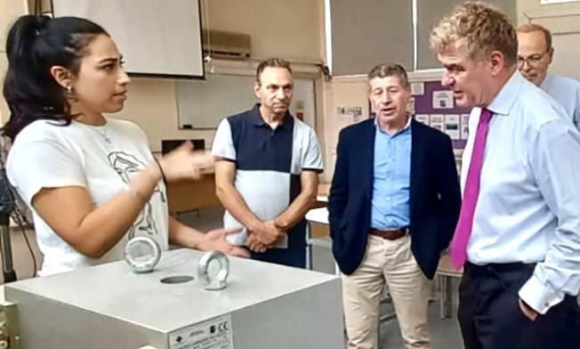 Επίσκεψη του Mario Nava στην ΤΕΣΕΚ Μακάριος Γ΄ Λευκωσίας Image